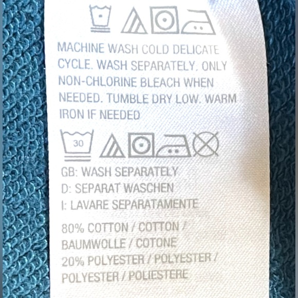 Candace Cameron Bure French Terry Puff-Sleeve Sweatshirt In Peacock. 3X - Picture 9 of 11